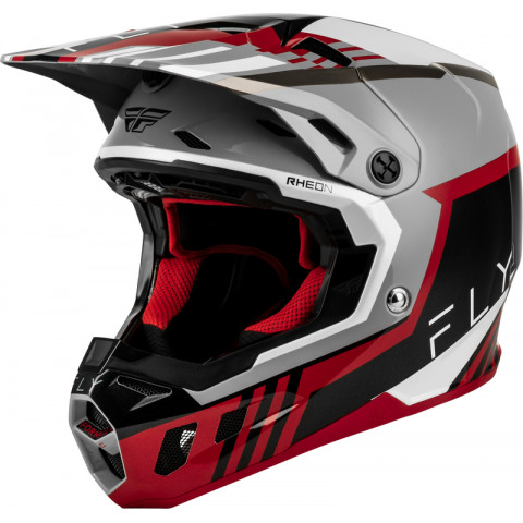 Casque FLY RACING Formula CC Strike - gris/rouge/noir/blanc