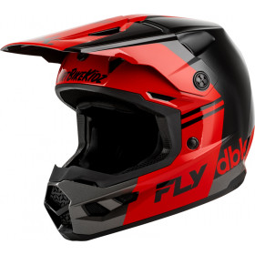 Casque FLY RACING Kinetic DBK 27 - noir/rouge/gris