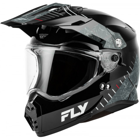 Casque FLY RACING Trekker - noir/gris