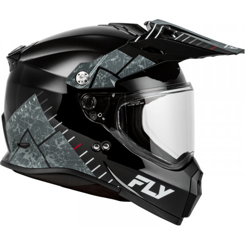 Casque FLY RACING Trekker - noir/gris