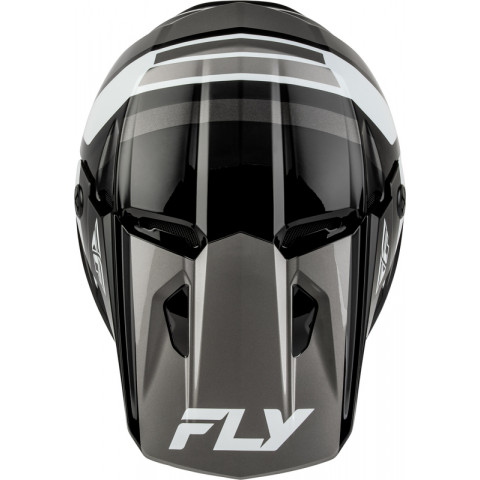 Casque enfant FLY RACING Kinetic Scrap - noir/blanc/gris