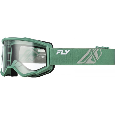Masque FLY RACING Focus Olive/gris - écran clair