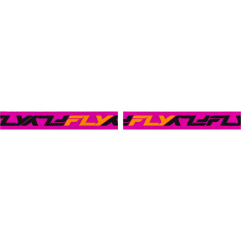 Masque FLY RACING Zone orange/rose/noir - écran Mirror/Smoke