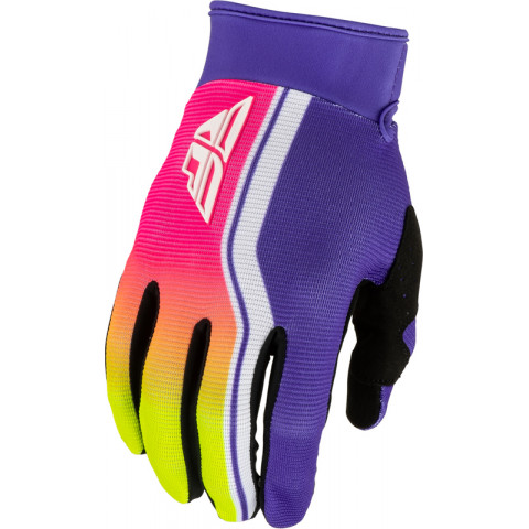 Gants FLY RACING F-16 Raze - violet/rouge/jaune