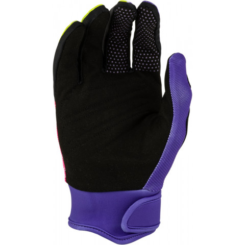 Gants FLY RACING F-16 Raze - violet/rouge/jaune