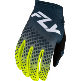 Gants FLY RACING Kinetic Fade - Navy/Hi-Vis/blanc
