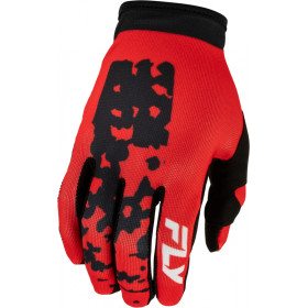 Gants FLY RACING Lite Flake - rouge/noir