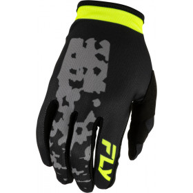 Gants FLY RACING Youth Lite Flake - gris/Hi-Vis/noir