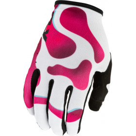Gants FLY RACING Lite Vibe - blanc/rose/bleu