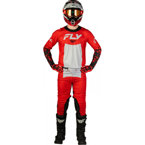 Pantalon FLY RACING Lite Flake - rouge/gris/noir