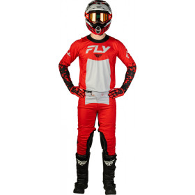 Pantalon FLY RACING Lite Flake - rouge/gris/noir