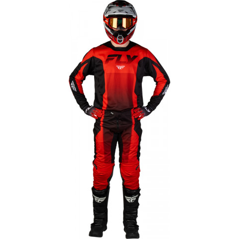 Pantalon FLY RACING Kinetic Fade - rouge/noir/blanc