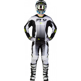 Pantalon FLY RACING Kinetic Fade - blanc/noir/Hi-Vis