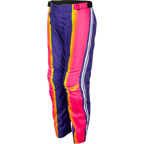 Pantalon enfant FLY RACING F-16 Raze - violet/rouge/jaune