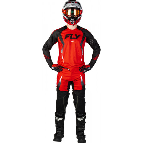 Pantalon FLY RACING Evolution DST Bolt - rouge/noir/blanc