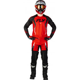 Pantalon FLY RACING Evolution DST Bolt - rouge/noir/blanc