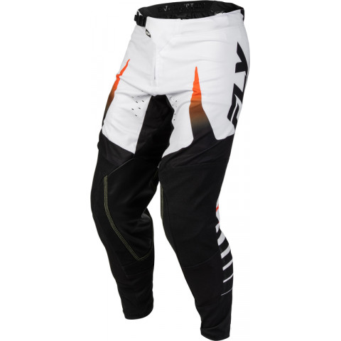 Pantalon FLY RACING Evolution DST Bolt - blanc/noir/orange