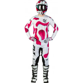 Pantalon FLY RACING Lite Vibe - blanc/rose/bleu