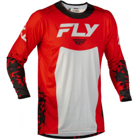 Maillot FLY RACING Lite Flake - rouge/gris/noir
