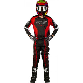 Maillot enfant FLY RACING F-16 Raze - noir/rouge/blanc