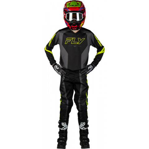 Maillot enfant FLY RACING F-16 Raze - noir/gris