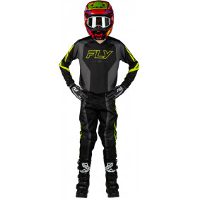 Maillot enfant FLY RACING F-16 Raze - noir/gris