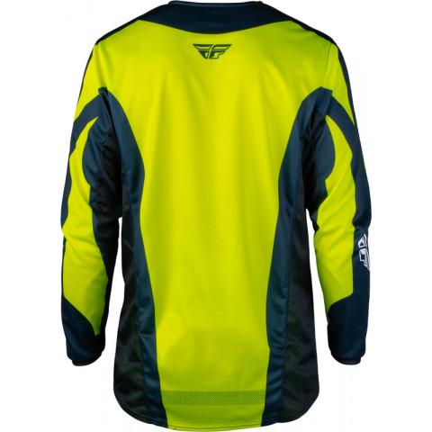 Maillot FLY RACING Kinetic Fade - Hi-Vis/Navy/blanc