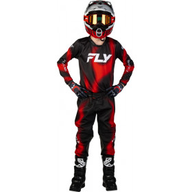 Maillot enfant FLY RACING Kinetic Torch - noir/rouge/blanc