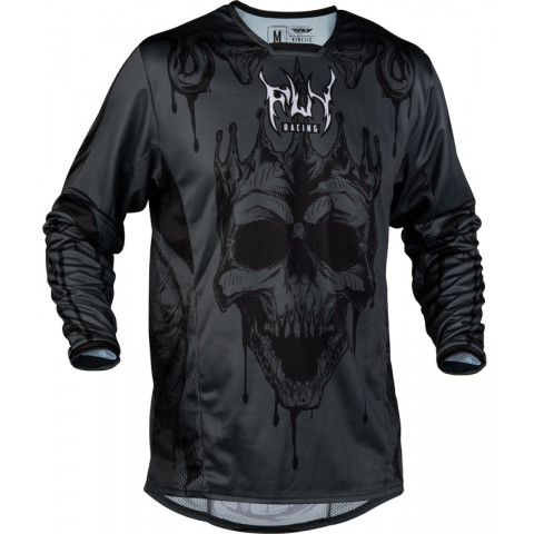 Maillot FLY RACING Kinetic Dark Series - gris/noir