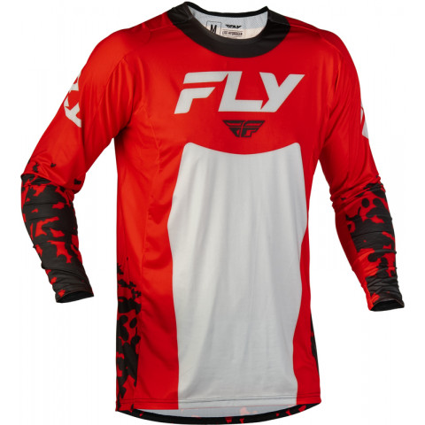 Maillot enfant FLY RACING Lite Flake - rouge/gris/noir