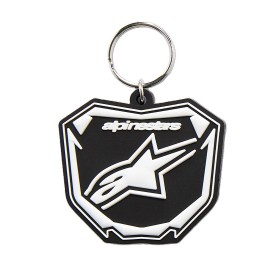 PLATE KEYFOB BLACK WHITE