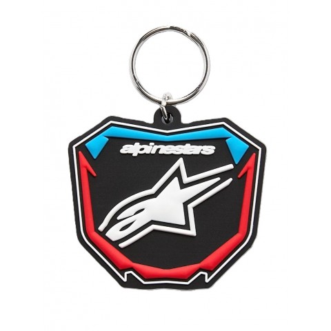 PLATE KEYFOB BLACK BLUE RED