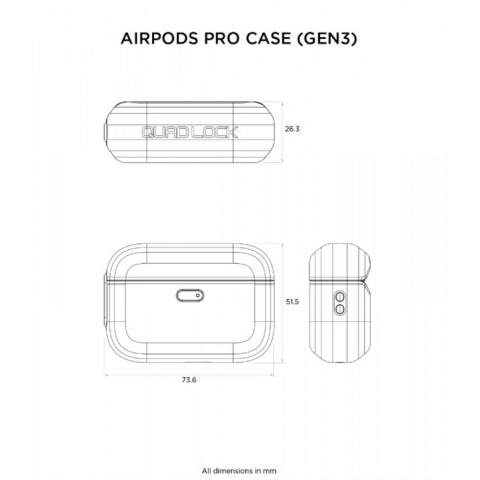 Coque Quad Lock® pour AirPods Pro 3