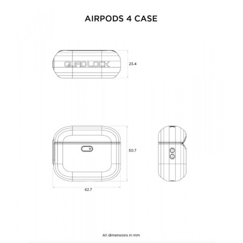 Coque Quad Lock® pour AirPods 4