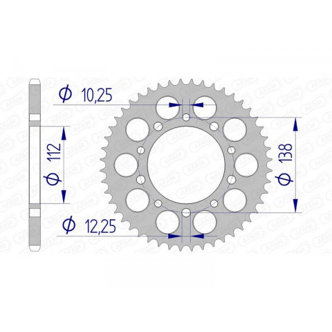 Couronne AFAM alu standard - 520