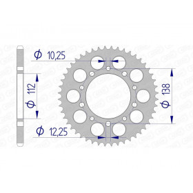 Couronne AFAM alu standard - 520