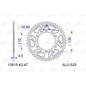 Couronne AFAM alu standard - 525