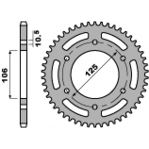 Couronne PBR acier standard - 520