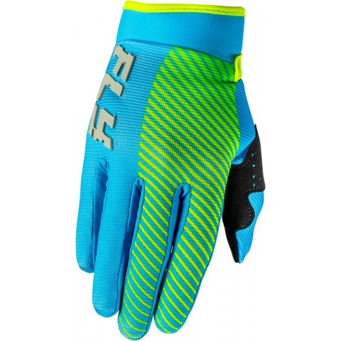 GANTS ENFANT FLY RACING F-16 - BLEU/JAUN