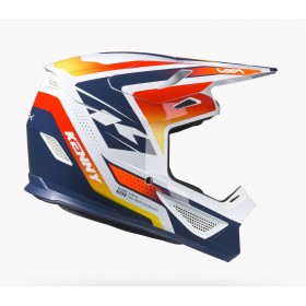 CASQUE TRACK GRAPHIC + ADULTE FOCUS ORANGE NAVY XS