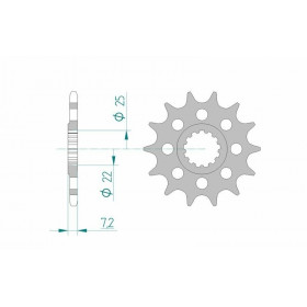 Kit chaîne AFAM 520 XHR4 - 17/39-112 - Couronne alu standard