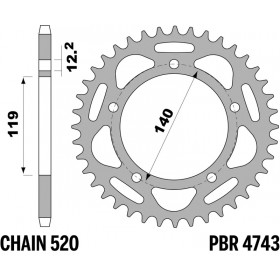 Couronne PBR alu renforcé - 520