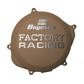 Couvercle de carter d’embrayage BOYESEN Factory Racing alu couleur magnésium Kawasaki KX450F