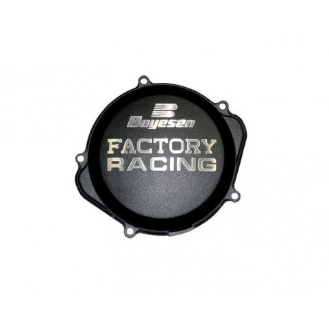 Couvercle de carter d'embrayage BOYESEN Factory Racing alu noir Yamaha YZ450F