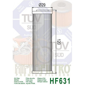 Filtre à huile HIFLOFILTRO HF631 Beta