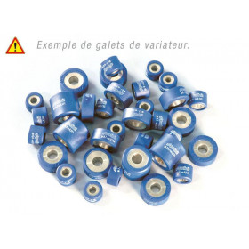 Jeu de 6 galets POLINI 19x17mm, 7,2g, coloris blanc, pour variateur PN241646