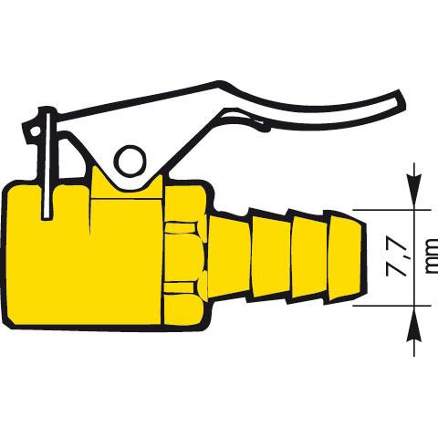 Raccord de gonflage PROVAC valve type Schrader