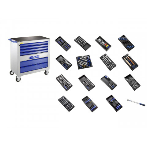 Servante XL équipée EXPERT 250 outils - 7 tiroirs