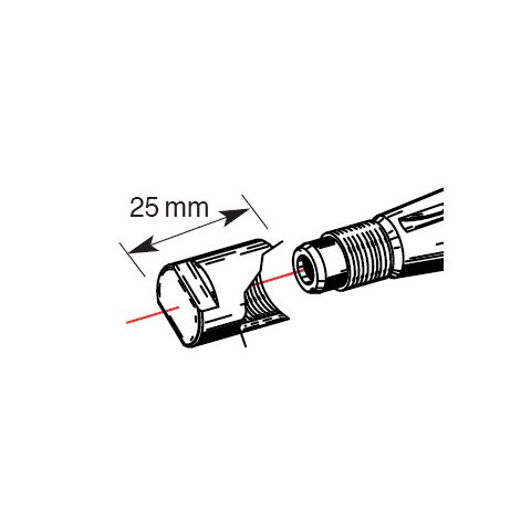 Embout de protection de vilebrequin BUZZETTI M14x1,25/L25mm pour arrache-volant 