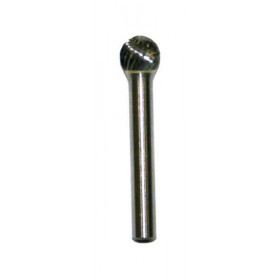 Fraise carbure sphérique PTS OUTILLAGE double coupe Ø10mm